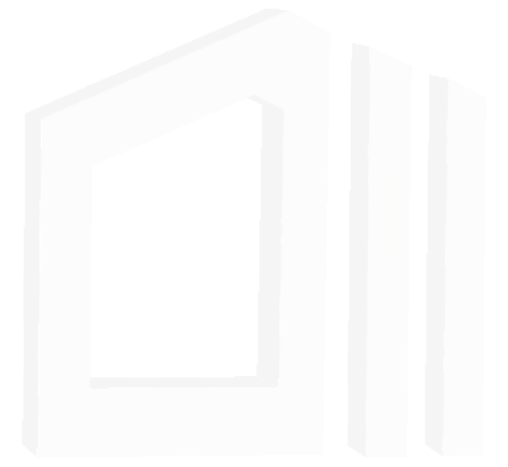 Abstract 3D geometric shapes, monochrome design